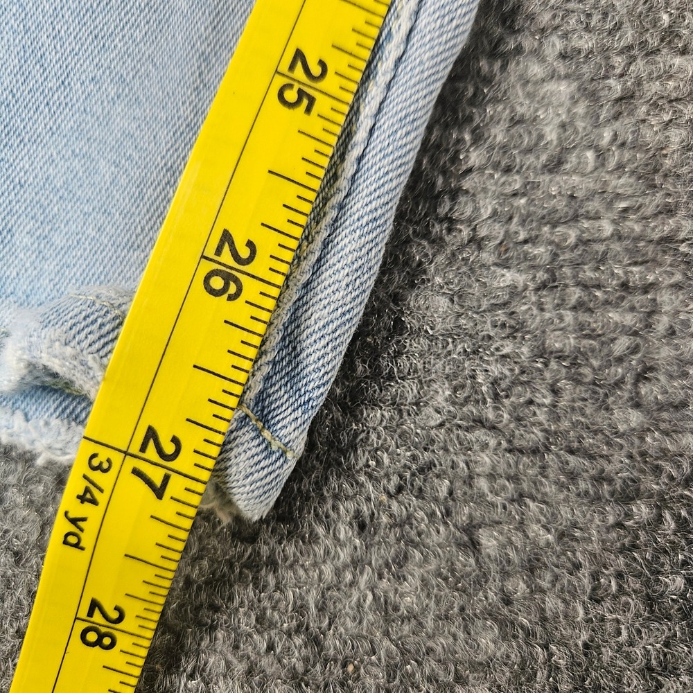 Good American Good Legs Crop Distressed Skinny Jeans Light Wash Blue 8/29 - Picture 4 of 9
